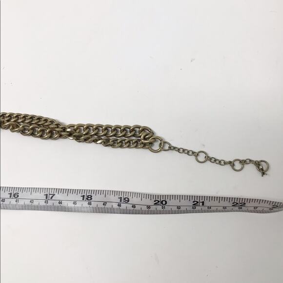 J. Crew Orange and Tan Statement Necklace - Picture 6 of 10